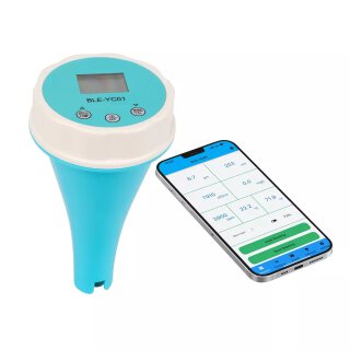 Poolwasseranalyse Bluetooth 6 in 1 Messgerät Chlor/pH/TDS/EC/ORP/TEMP